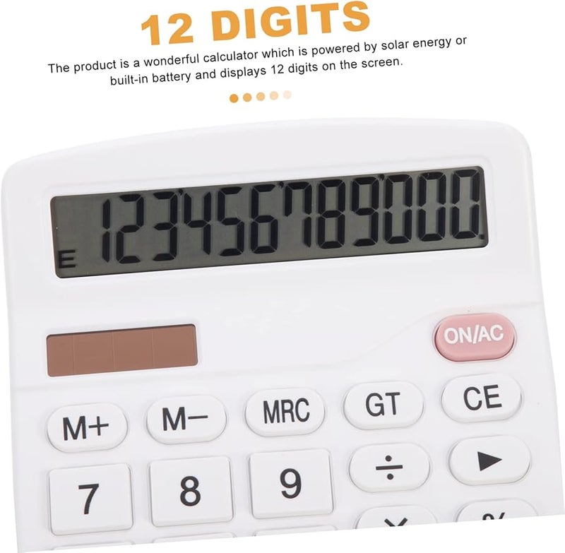 Solar Calculator For Students Office Desktop Portable Simple Function Home School Work - Image 4
